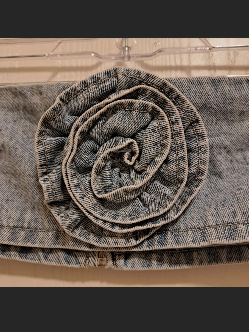 Meshki Denim Croped Top